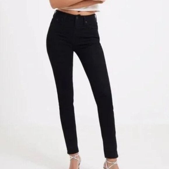 NWT French Connection Rebound Skinny dark black jeans, size 6 - Picture 1 of 11